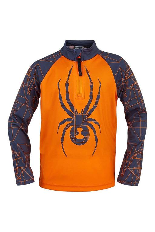 Top Spyder Maze Zip T-Neck Naranjas Para Poco Chicos Mexico MX58472